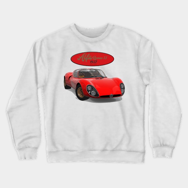 Alfa Romeo 33 1968 Crewneck Sweatshirt by PjesusArt